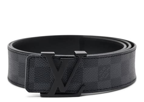 louis vuitton black and grey belt